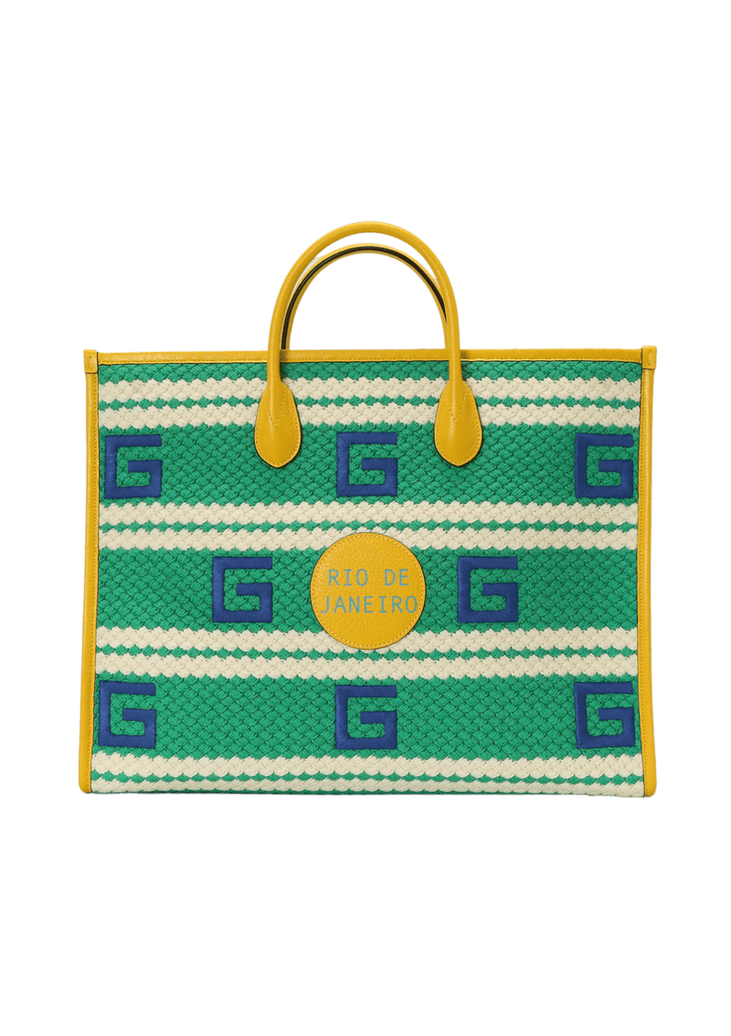 RIO DE JANEIRO STRIPED TOTE