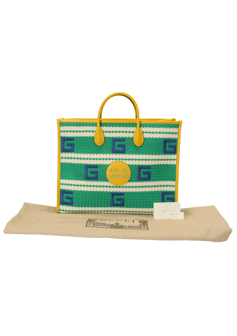 RIO DE JANEIRO STRIPED TOTE