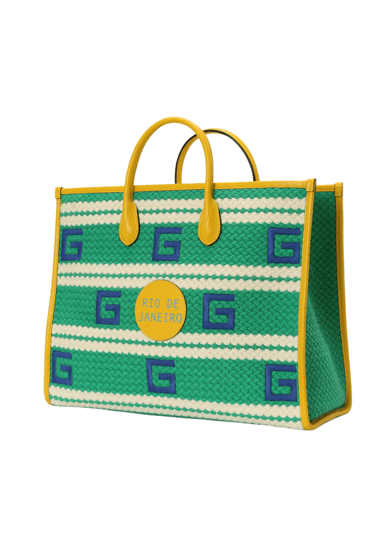 RIO DE JANEIRO STRIPED TOTE