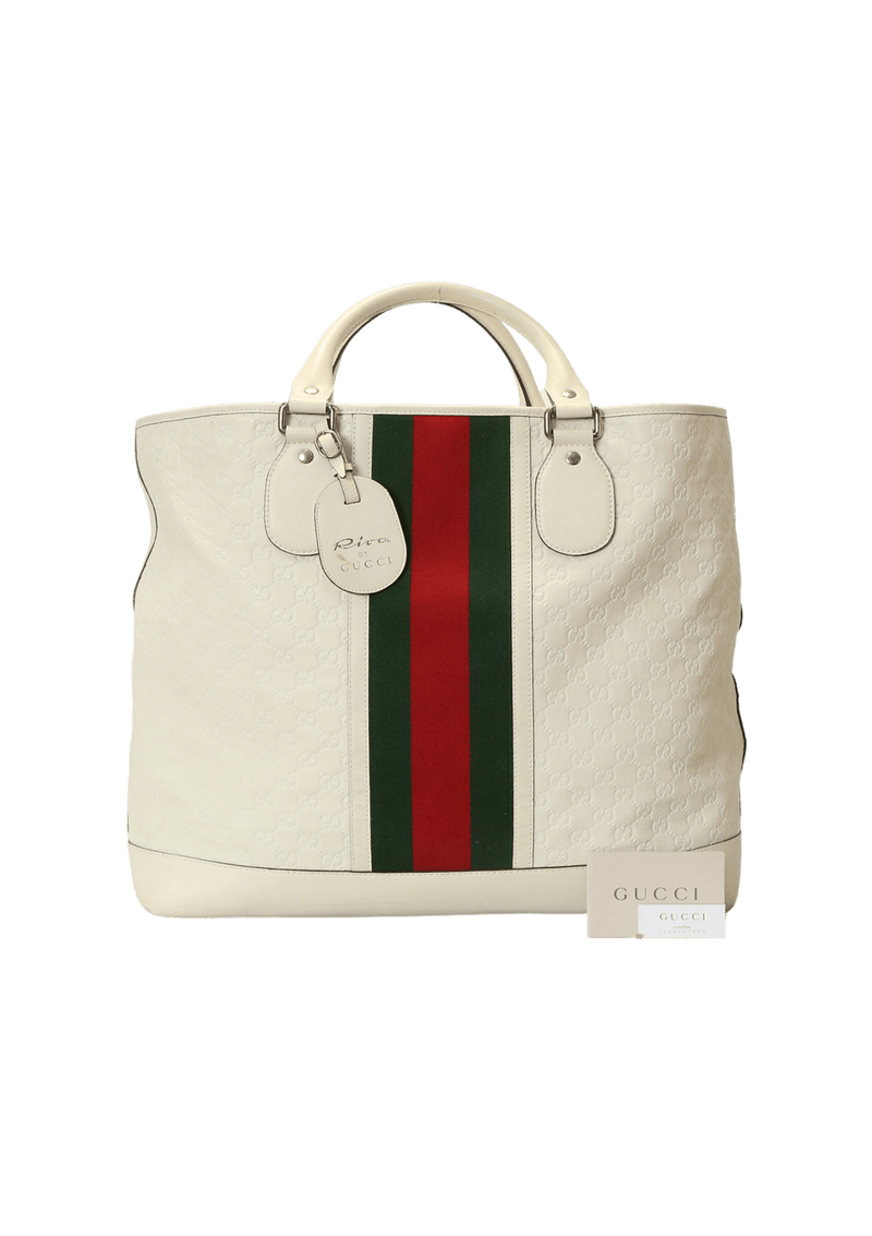 RIVA BY GUCCI WEB TOTE