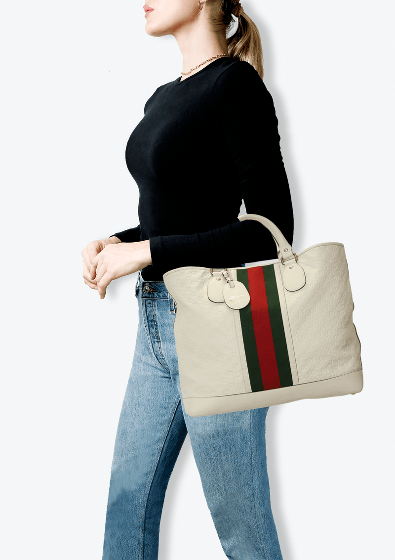 RIVA BY GUCCI WEB TOTE