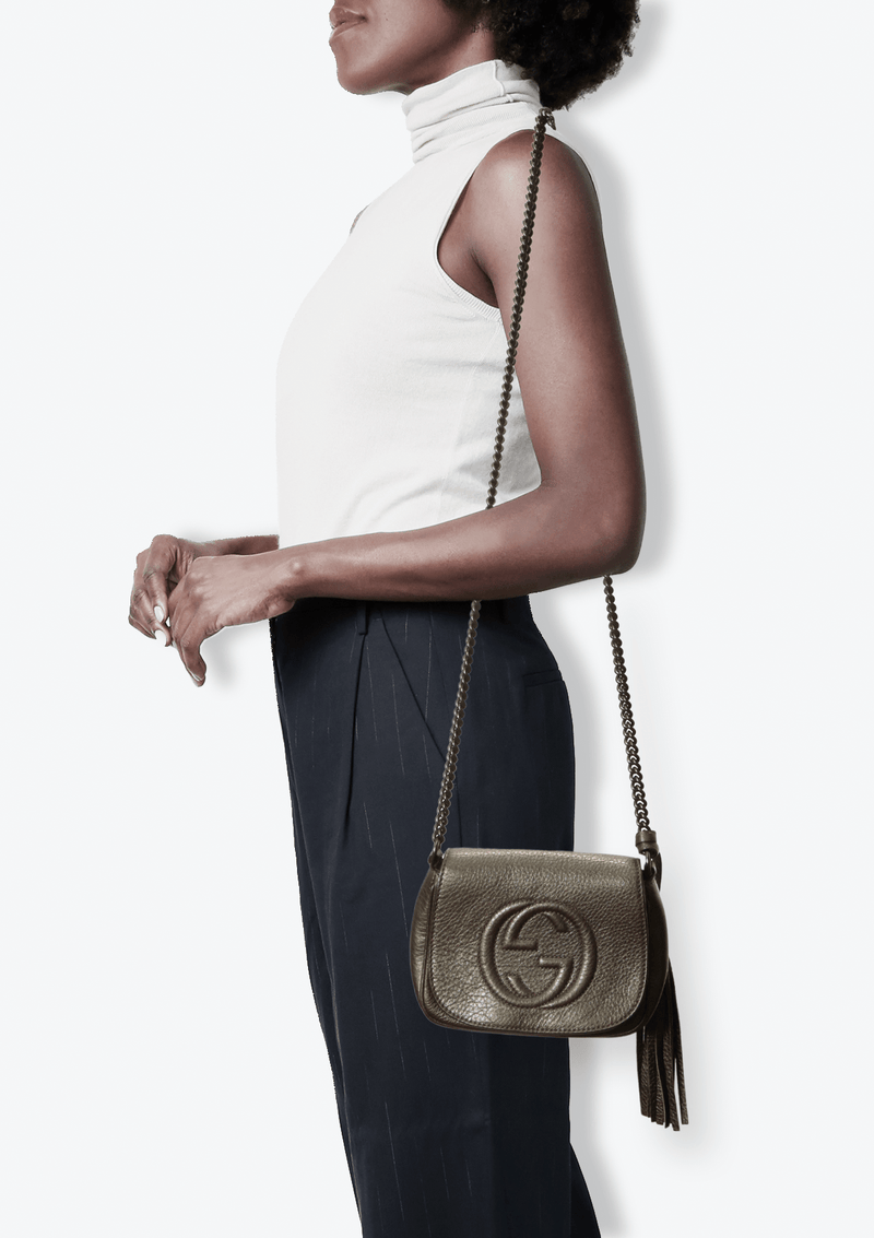 Gucci soho flap chain top bag