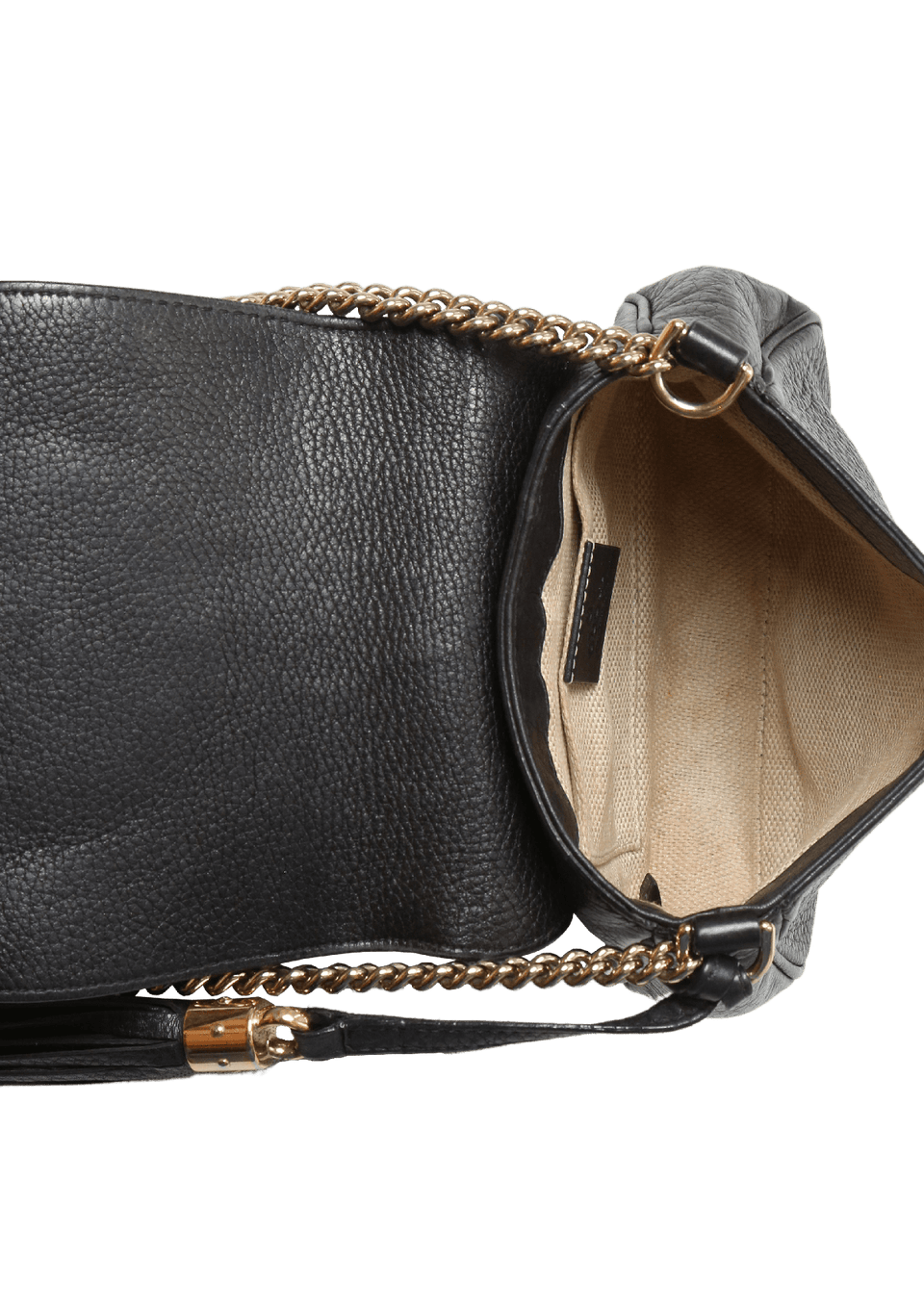 Bolsa Gucci Soho Chain Flap Preta Original – Gringa