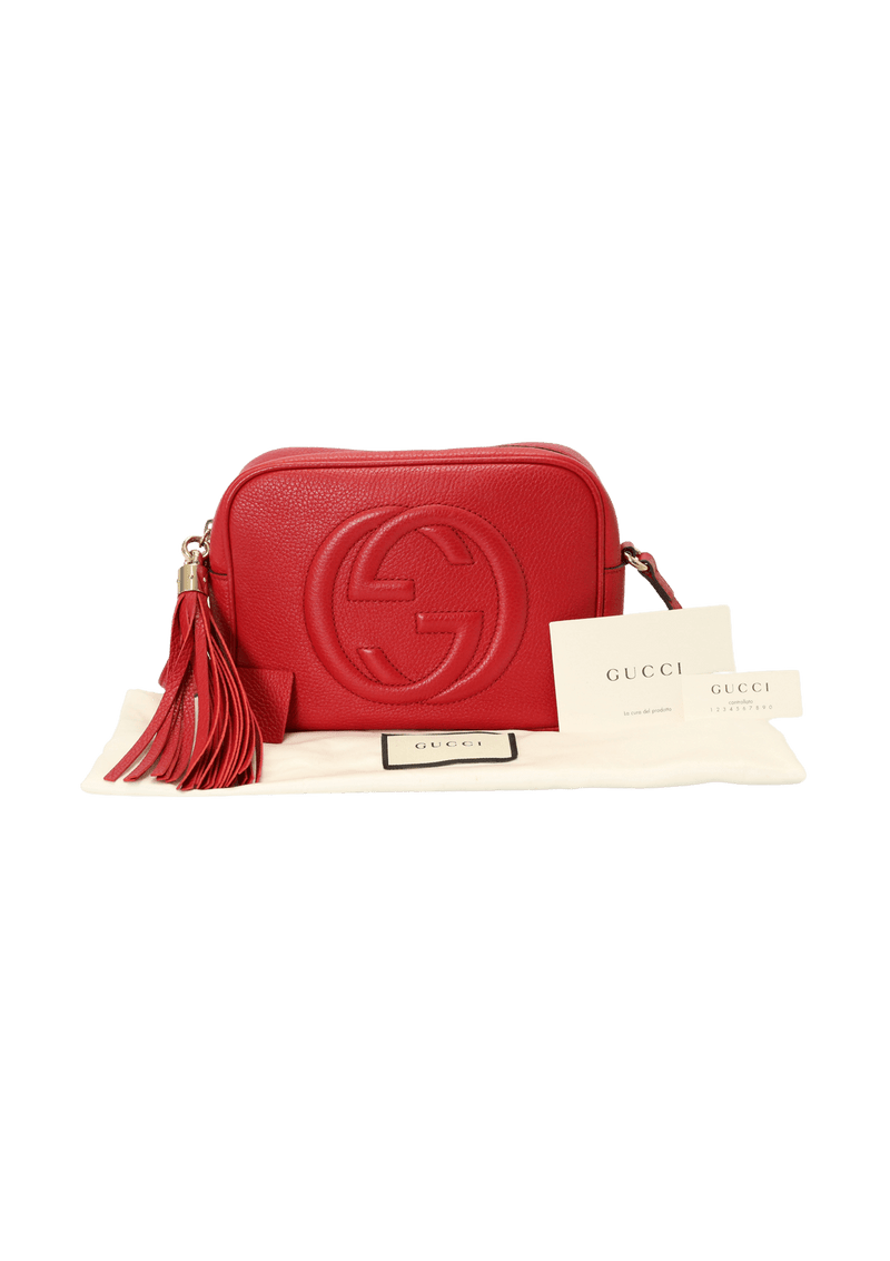 Bolsa Gucci Soho Disco Bag 2 Vermelho Original Gringa