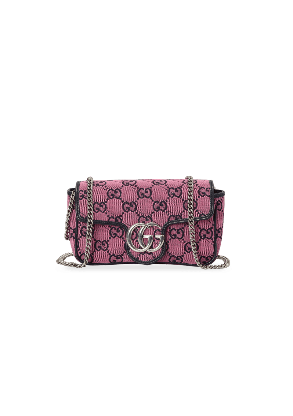 【最安値挑戦】 Mini Super Gucci Bolsa Marmont Gringa – Original Rosa Multicolor ショルダーバッグ