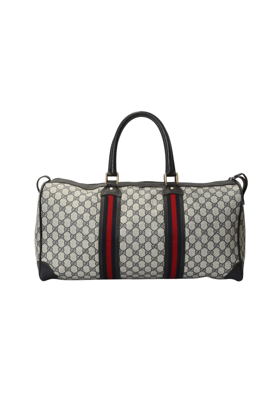 VINTAGE DUFFEL GG SUPREME WEB TRAVEL BAG