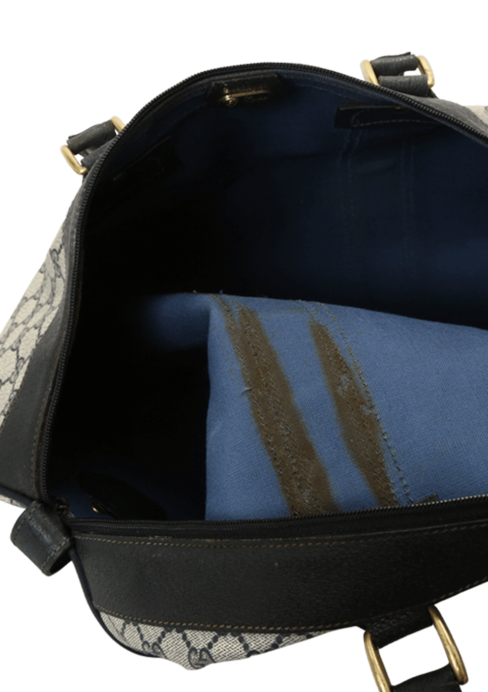 VINTAGE DUFFEL GG SUPREME WEB TRAVEL BAG
