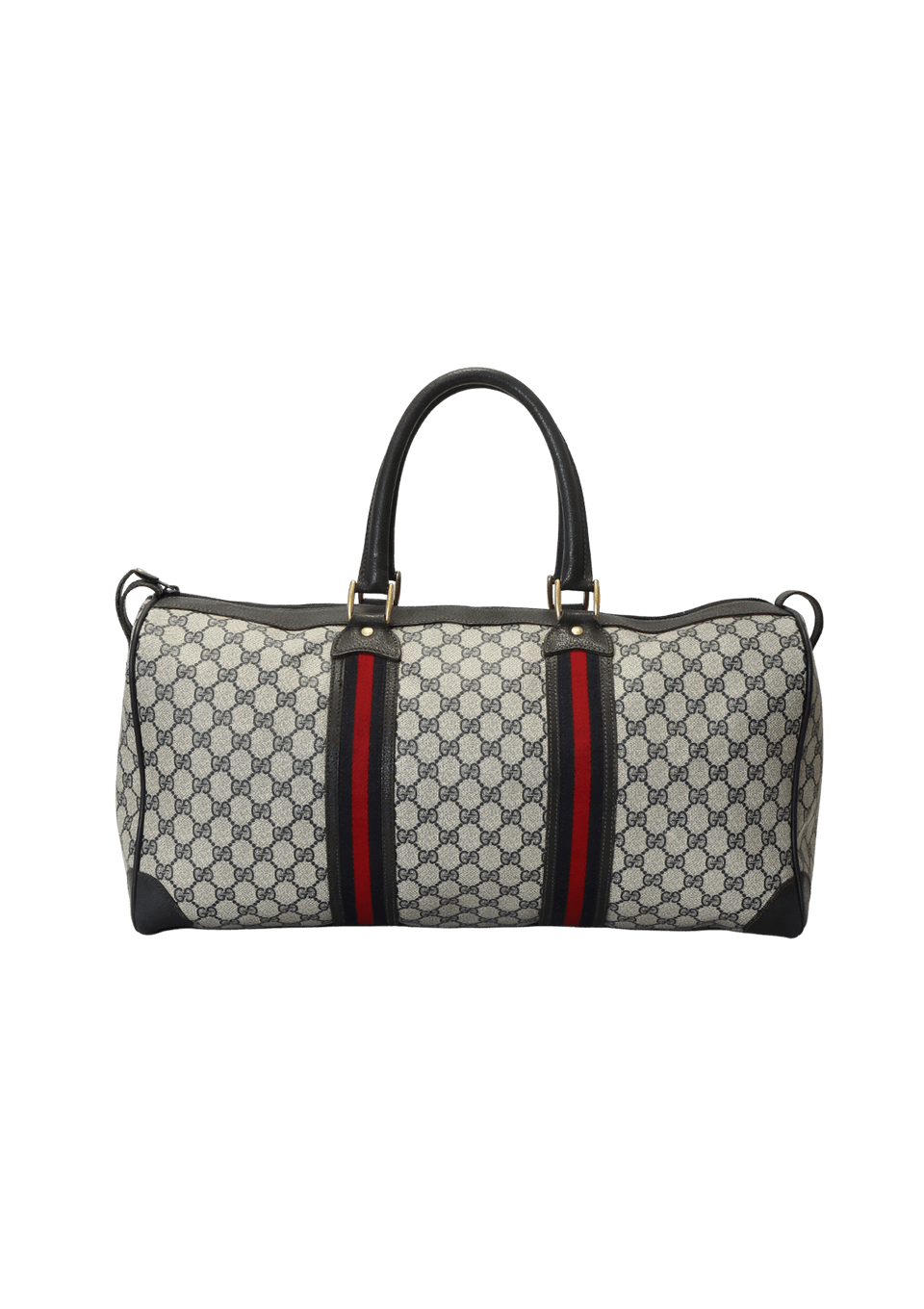 VINTAGE DUFFEL GG SUPREME WEB TRAVEL BAG