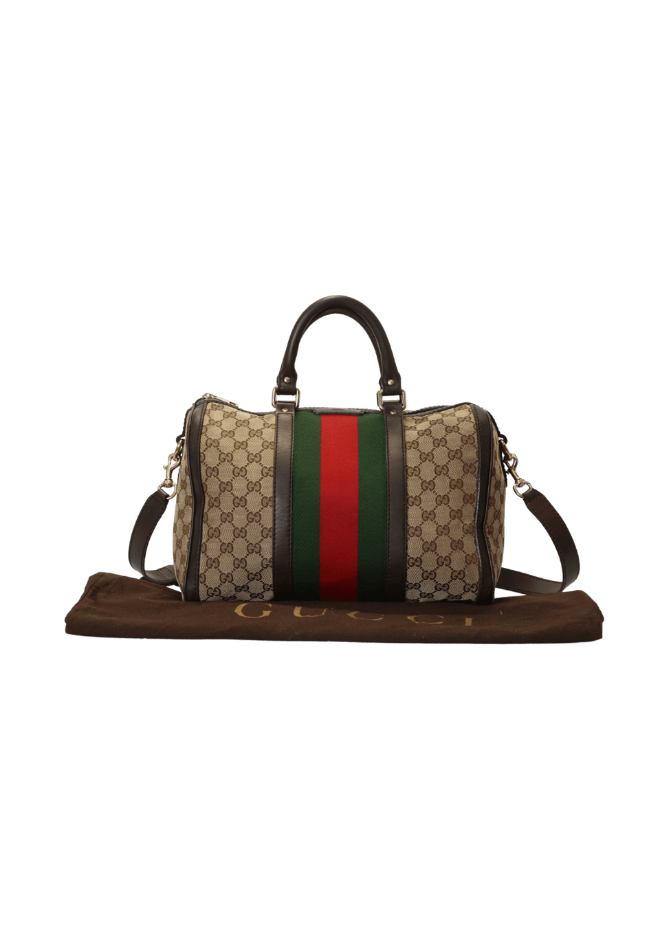 VINTAGE WEB GG BOSTON BAG
