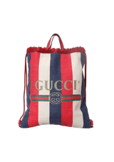 LOGO SYLVIE DRAWSTRING BACKPACK