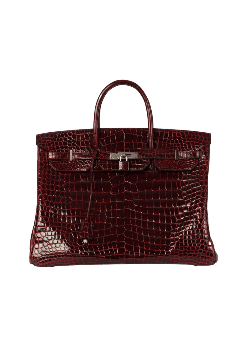 SHINY POROSUS CROCODILE BIRKIN 40