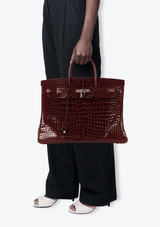 SHINY POROSUS CROCODILE BIRKIN 40