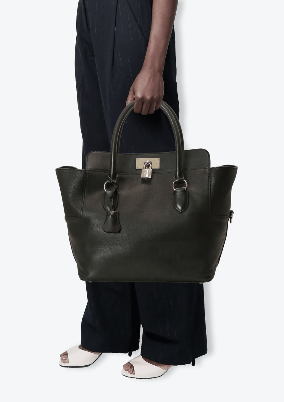 Bolsa Hermès Swift Toolbox 26 Preta Original – Gringa