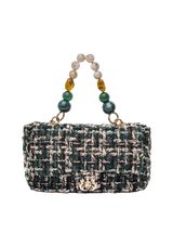 BOLSA CLASSICA EM TWEED