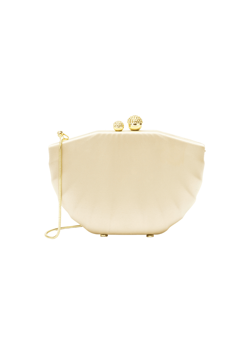 BOLSA CLUTCH EM CETIM CONCHA