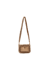 MINI BOLSA EM CROCHÊ DE SISAL COM PALHA INDIANA