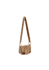 MINI BOLSA EM CROCHÊ DE SISAL COM PALHA INDIANA