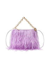 SYLVIE BAG EM PLUMAS COM CORRENTE MULTIFUNCIONAL