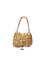 EMBELLISHED FLAP BAG