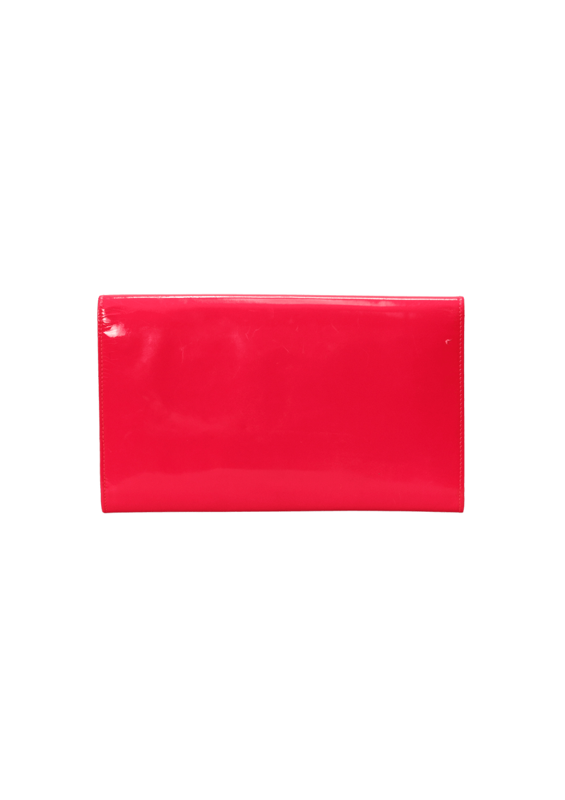 PATENT LEATHER CLUTCH