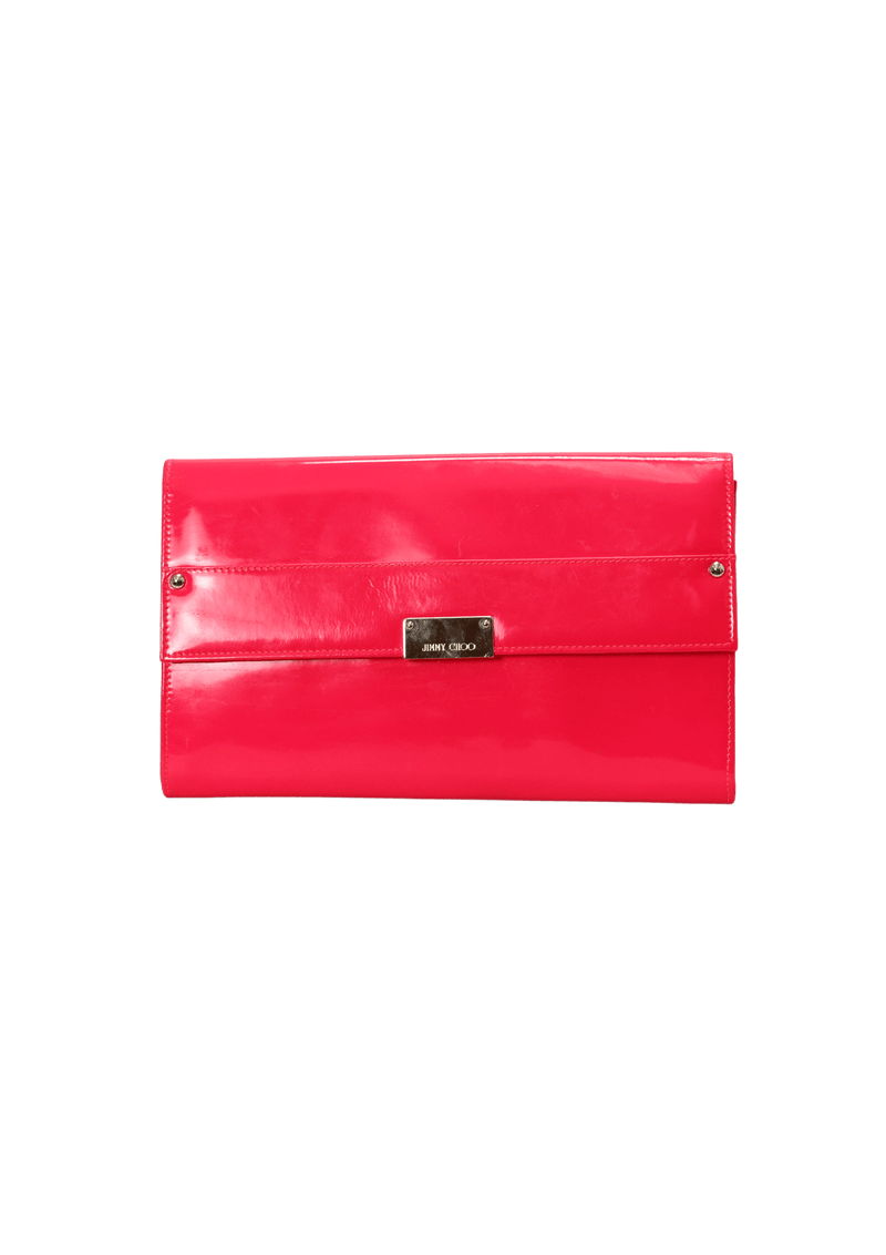 PATENT LEATHER CLUTCH