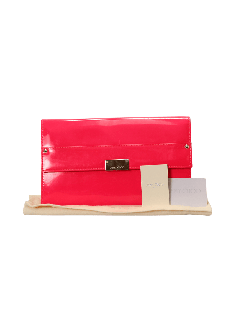 PATENT LEATHER CLUTCH