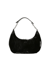 MONOGRAM EMBOSSED SHOULDER BAG