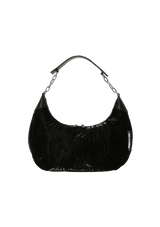 MONOGRAM EMBOSSED SHOULDER BAG