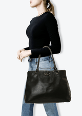 PATENT LEATHER TOTE