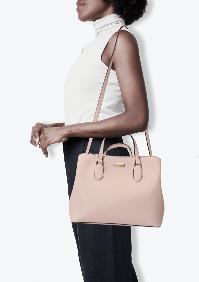 Laurel way evangelie saffiano top leather shoulder bag satchel