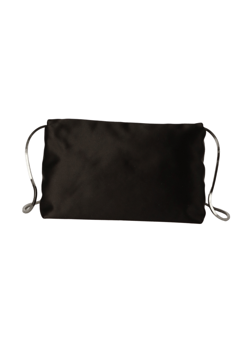 SATIN FLAP BAG