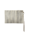 SNAKESKIN LEATHER CLUTCH