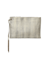 SNAKESKIN LEATHER CLUTCH