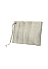 SNAKESKIN LEATHER CLUTCH