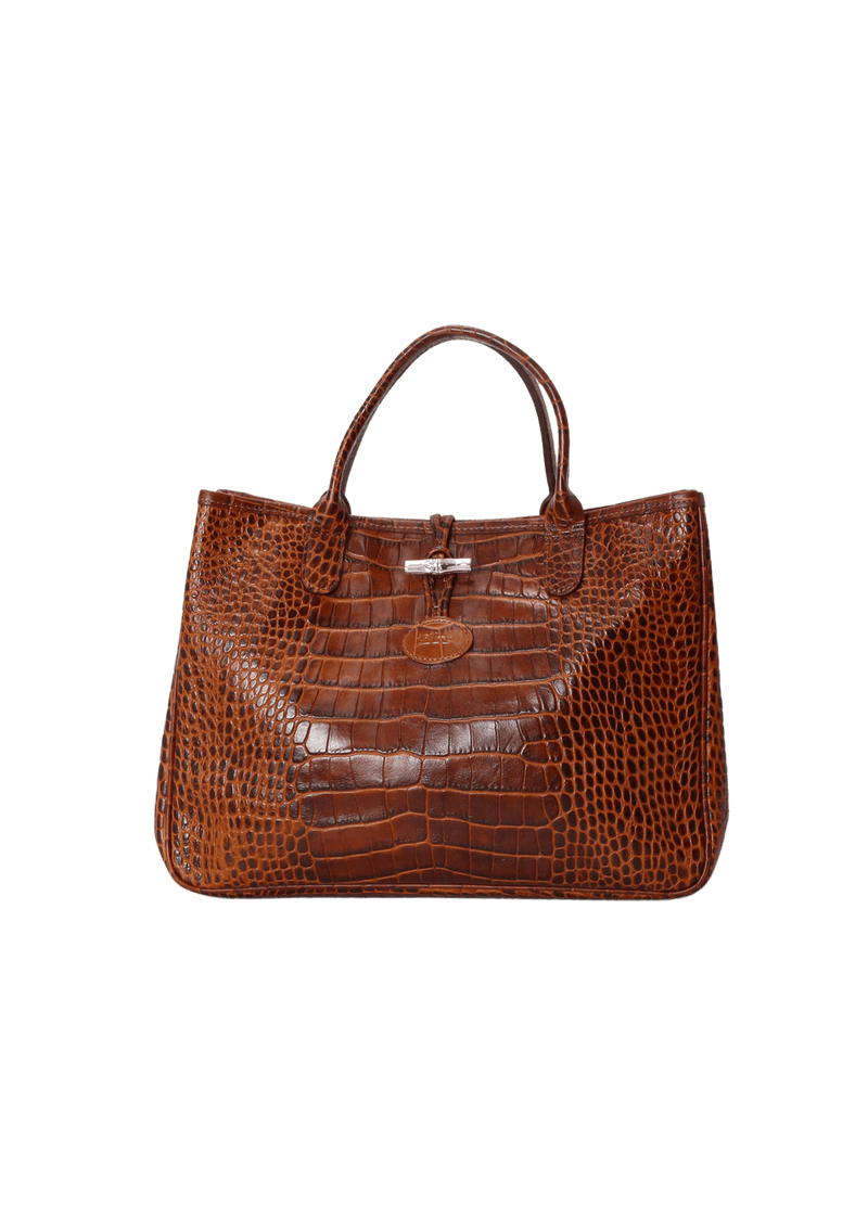 CROCO EMBOSSED ROSEAU TOTE