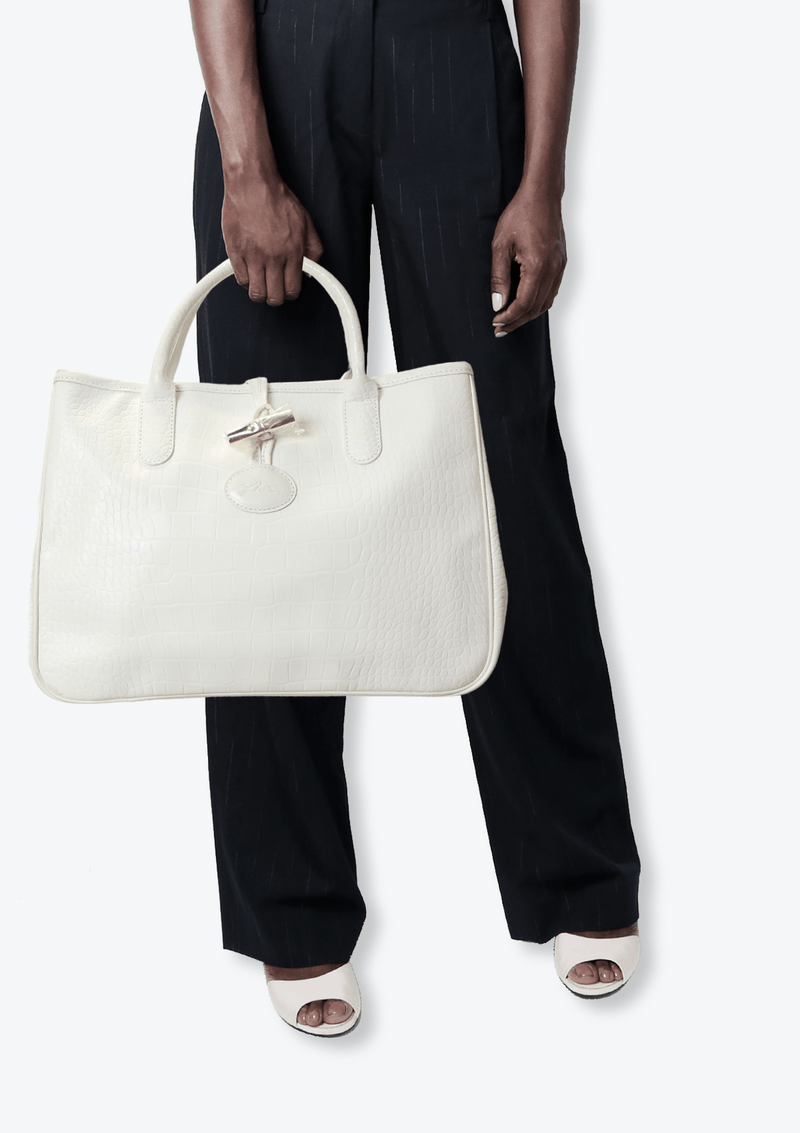 ROSEAU ESSENTIAL CROC EMBOSSED TOTE