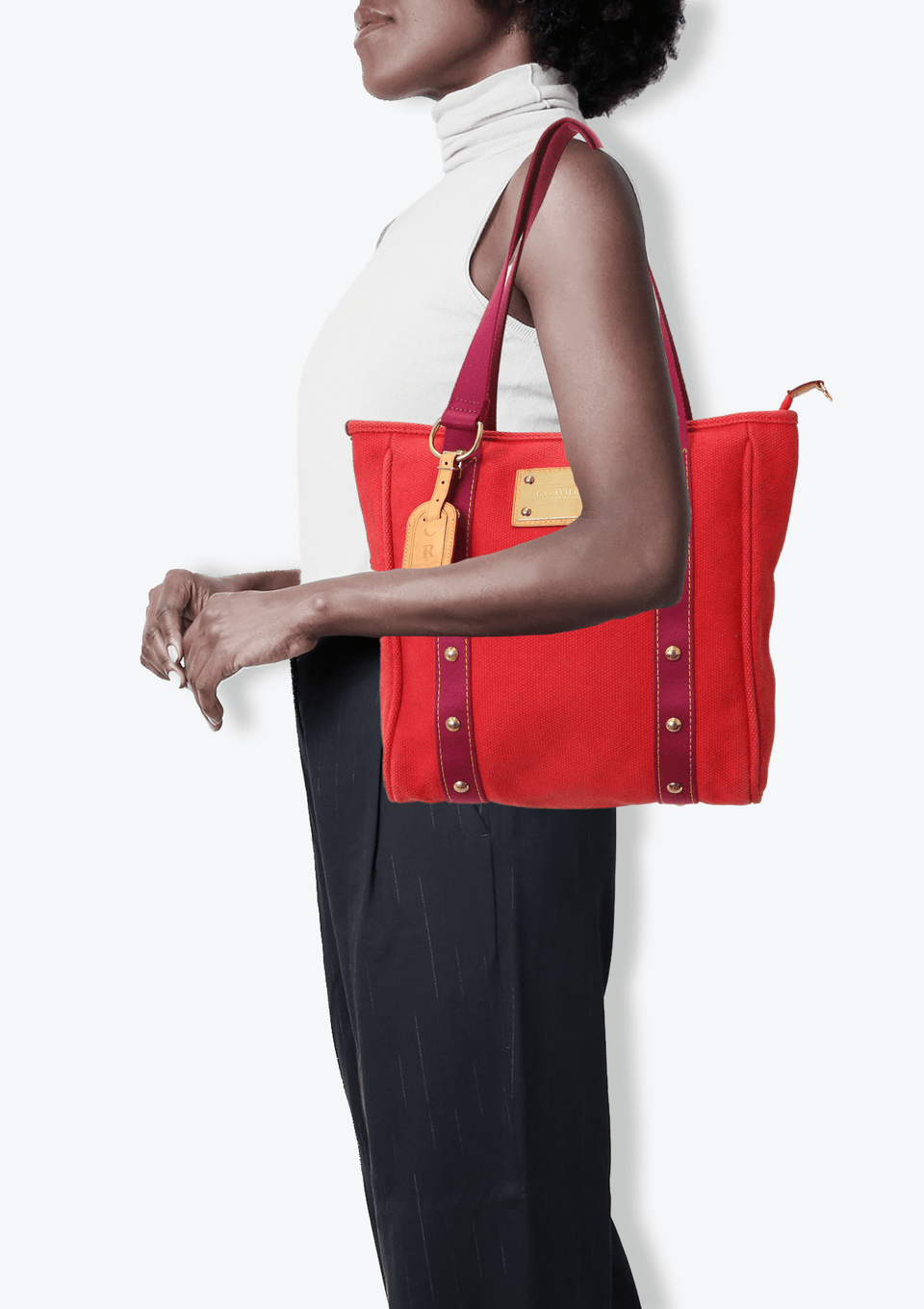 バッグ Louis Vuitton Antigua Cabas MM Bolsa Louis Vuitton Antigua Cabas MM Vermelho Original – Gringa