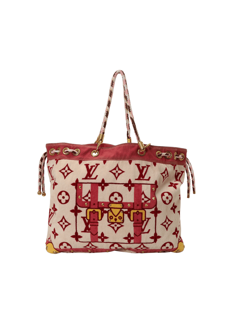 COTTON MONOGRAM EPONGE CABAS TOTE