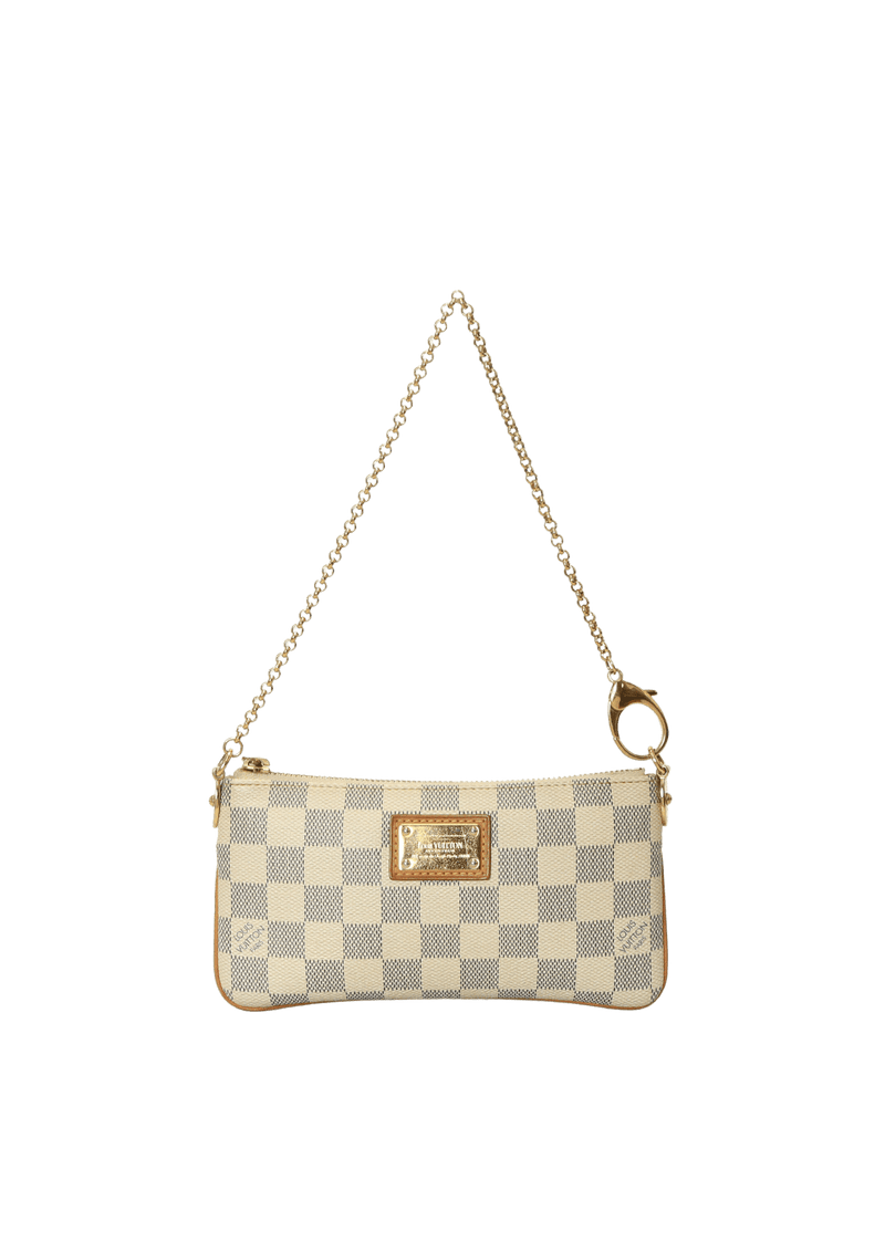 Louis Vuitton Azur Damier Canvas 'Pochette Milla' MM Bag - Louis