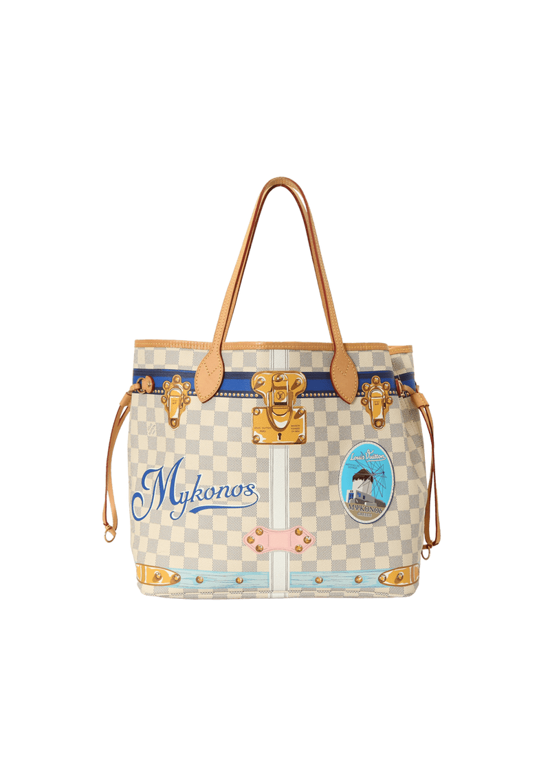 DAMIER AZUR SUMMER TRUNKS MYKONOS NEVERFULL MM