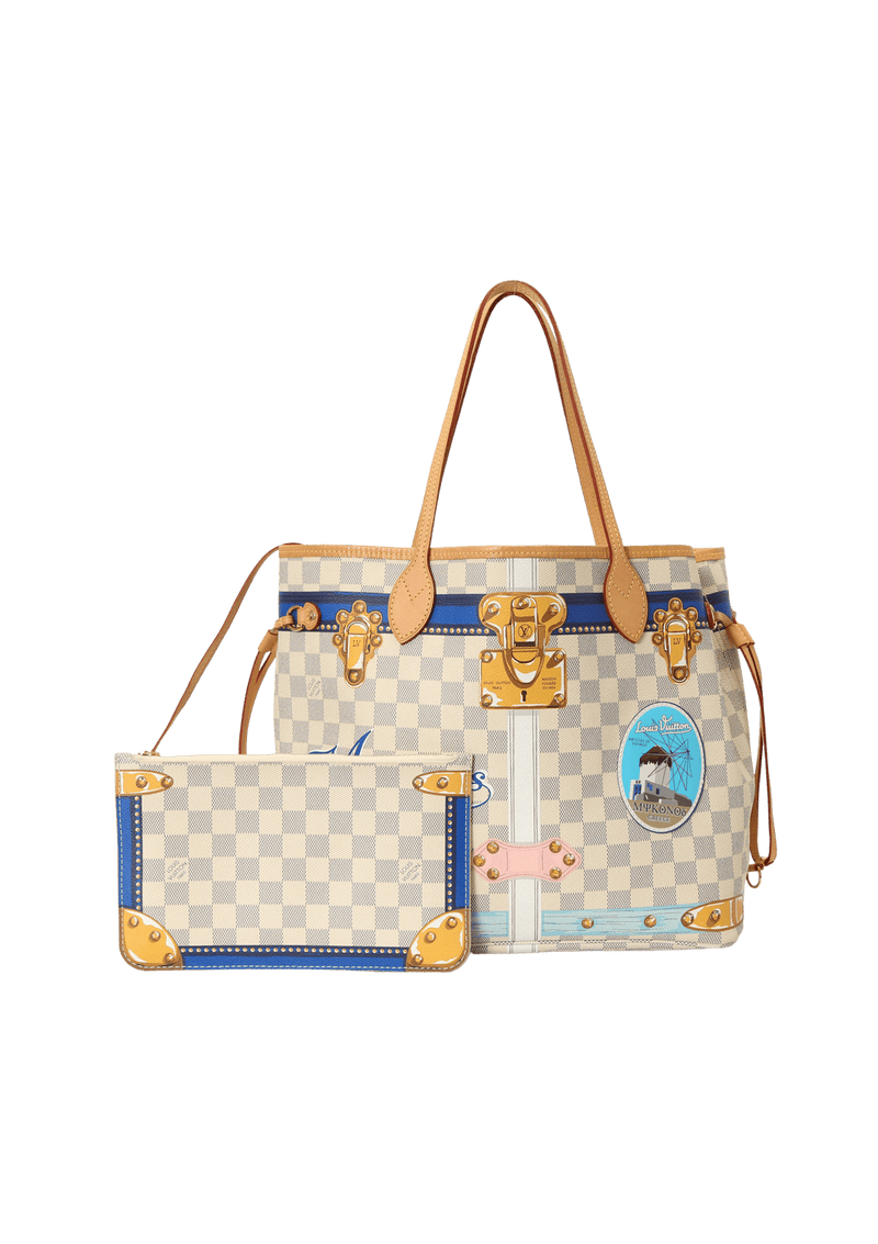 DAMIER AZUR SUMMER TRUNKS MYKONOS NEVERFULL MM