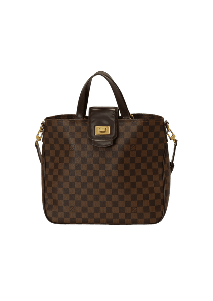 BOLSA LOUIS VUITTON DAMIER ÉBÈNE CABAS ROSEBERY MARROM ORIGINAL – Gringa