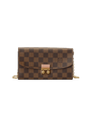 DAMIER ÉBÈNE CROISETTE CHAIN WALLET