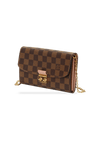 DAMIER ÉBÈNE CROISETTE CHAIN WALLET