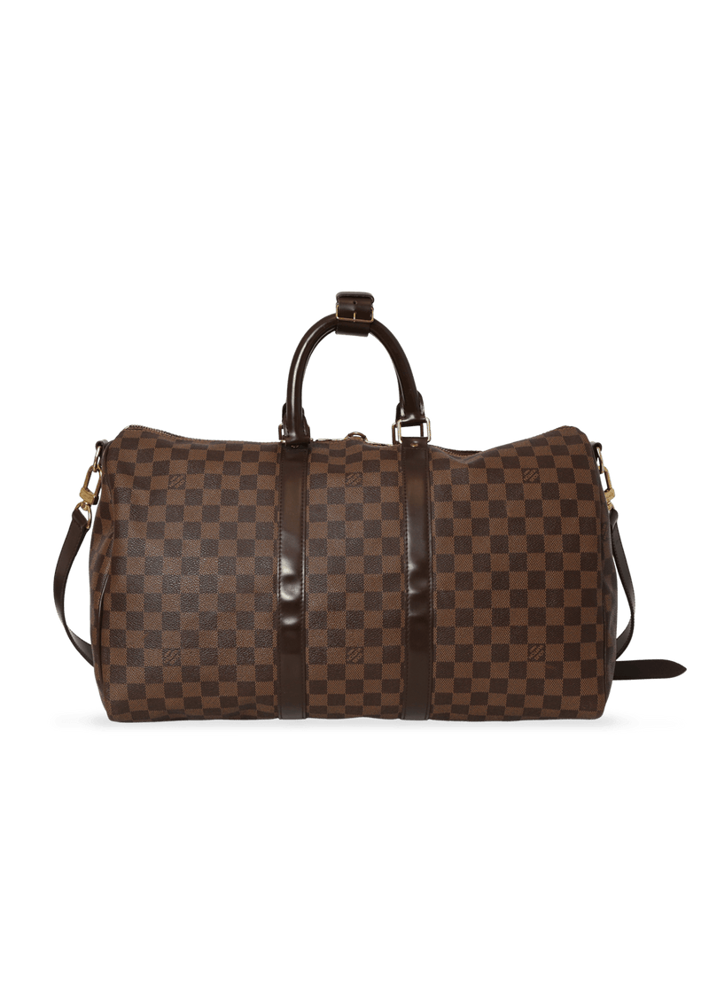 DAMIER ÉBÈNE KEEPALL BANDOULIÈRE 45