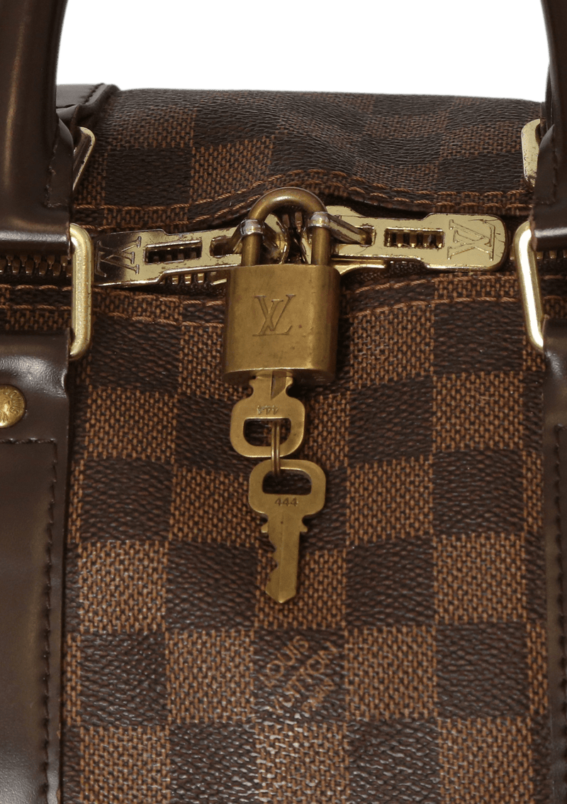 Brown Louis Vuitton Damier Ebene Keepall Bandouliere 45 Travel Bag, Ver  todas las bolsas Louis Vuitton Randonnée
