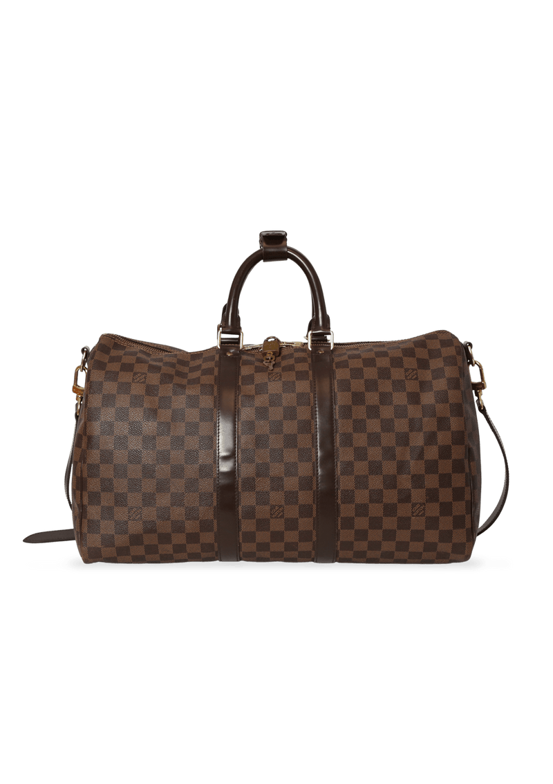 DAMIER ÉBÈNE KEEPALL BANDOULIÈRE 45