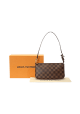Bolsa Louis Vuitton Damier Ébène Pochette Marrom Original – Gringa