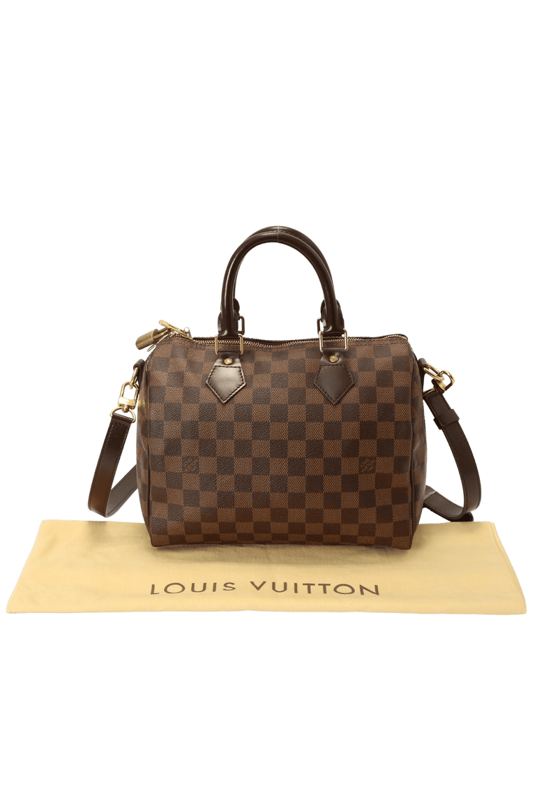 Bolsa Louis Vuitton Damier Ébène Speedy 35 Marrom Original – Gringa