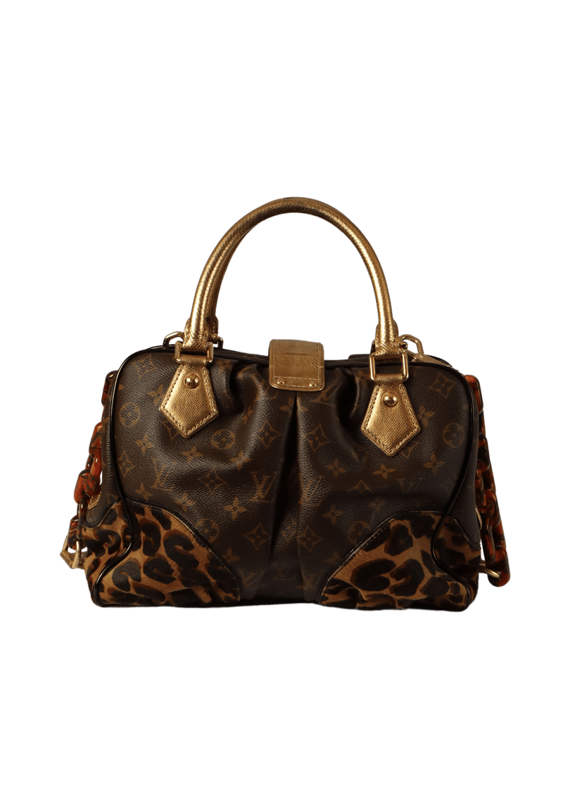 KARUNG LEOPARD MONOGRAM ADELE BAG